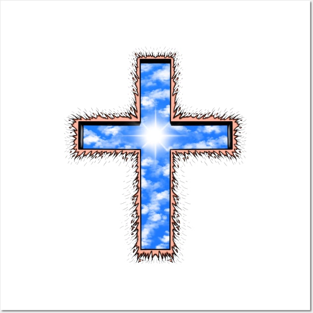 Jesus Christ, cross, holy cross Wall Art by Artardishop